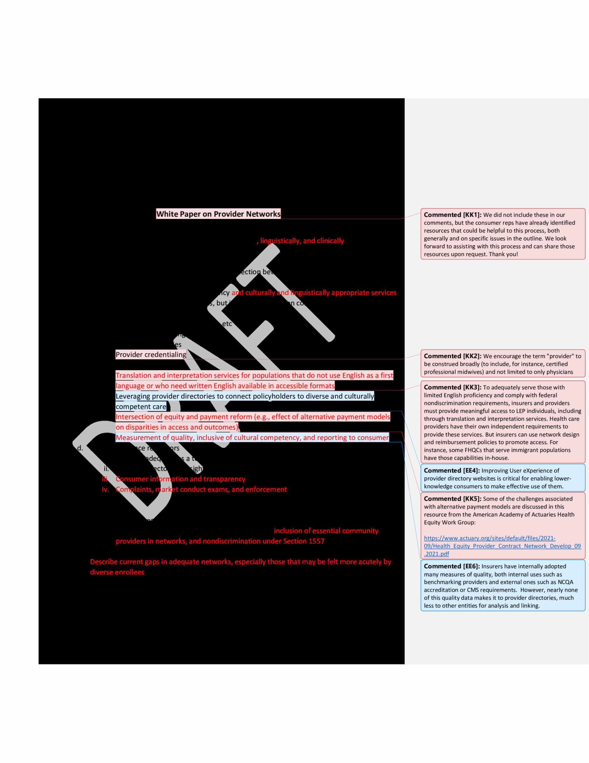 Red.lined_.white_.paper_.draft_NAIC-Consumer-Rep-Comments-on-Provider-Network-White-Paper-Outline_10.2021